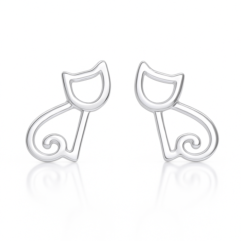 Ajoutez une touche de charmante douceur à votre look avec ces boucles d'oreilles puces en argent fin 925, ornées de petits chats adorables. Les chats, symboles de grâce, d'indépendance et de mystère, apportent une note féline et élégante à votre style. L'argent fin 925 garantit une brillance durable et une qualité exceptionnelle.