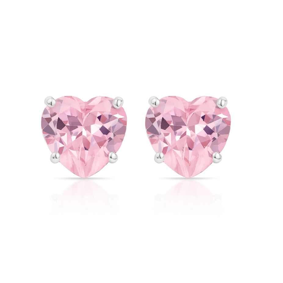 Ajoutez une touche d'amour et de raffinement à vos tenues avec ces boucles d'oreilles clous en argent sterling 925, ornées d'un zircon rose en forme de cœur de 3 mm. Ces boucles d'oreilles délicates et élégantes sont parfaites pour exprimer douceur et féminité, avec une pierre scintillante qui capte la lumière sous tous les angles. Le zircon rose, symbole d'amour et de tendresse, est parfaitement mis en valeur par l'éclat intemporel de l'argent sterling, créant un accessoire subtil mais remarquable.