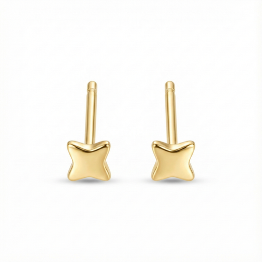 Détail étoiles dorées sur monture argent 925